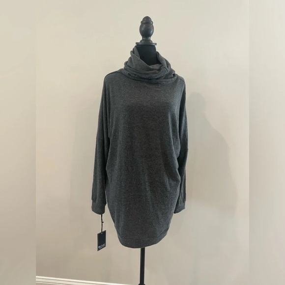 NWT Michael Lauren Long Sleeve Turtleneck Grey Sweater Sz Small - Picture 2 of 10